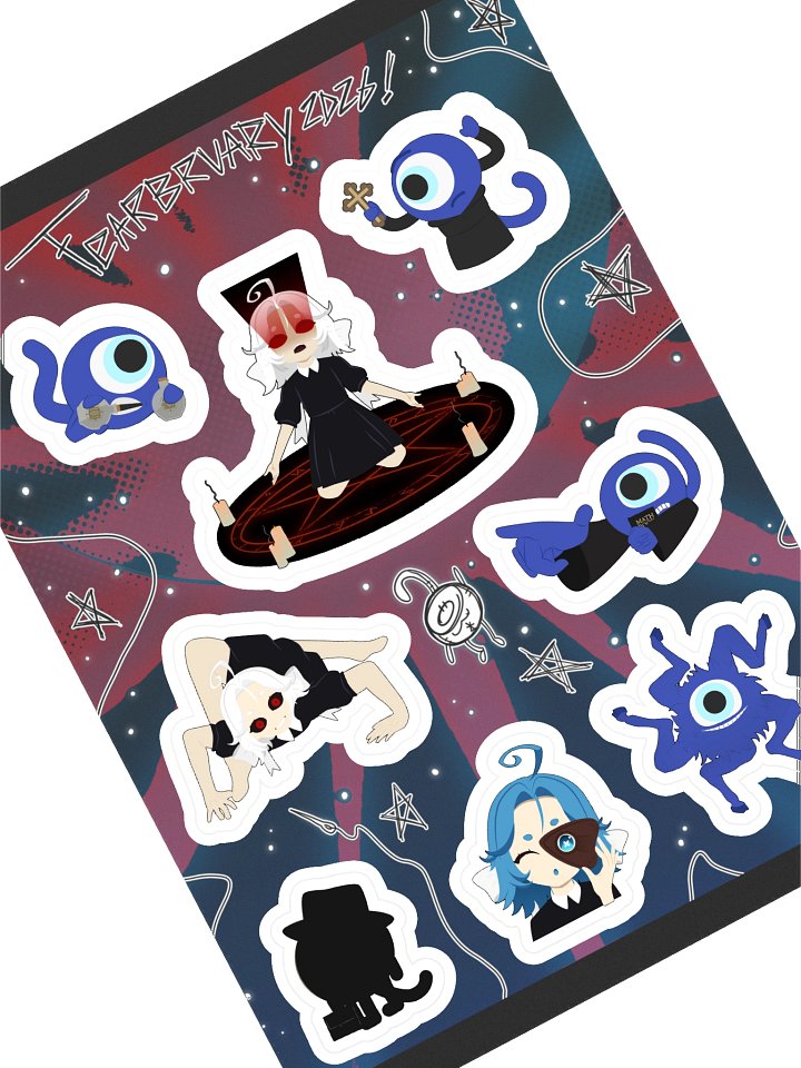 Fearbruary 2026 Special Sticker Sheet! product image (1)