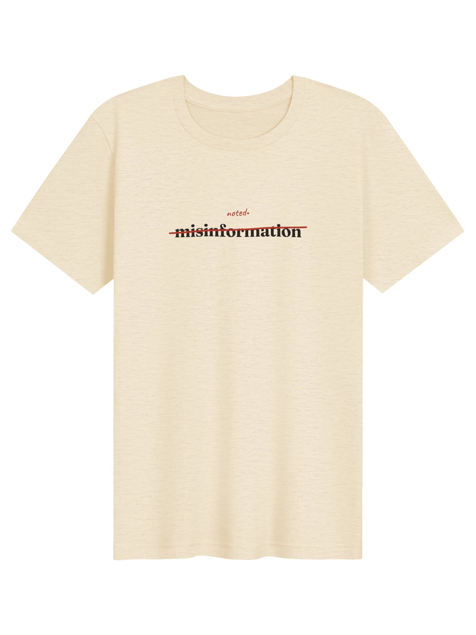 The Eco Tee — Heather Natural product image (1)