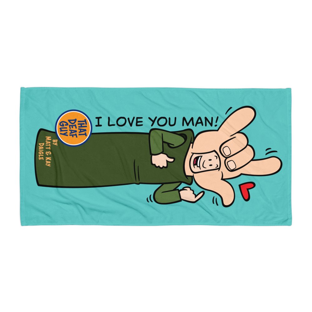 I Love You Man! Beach Towel product image (1)