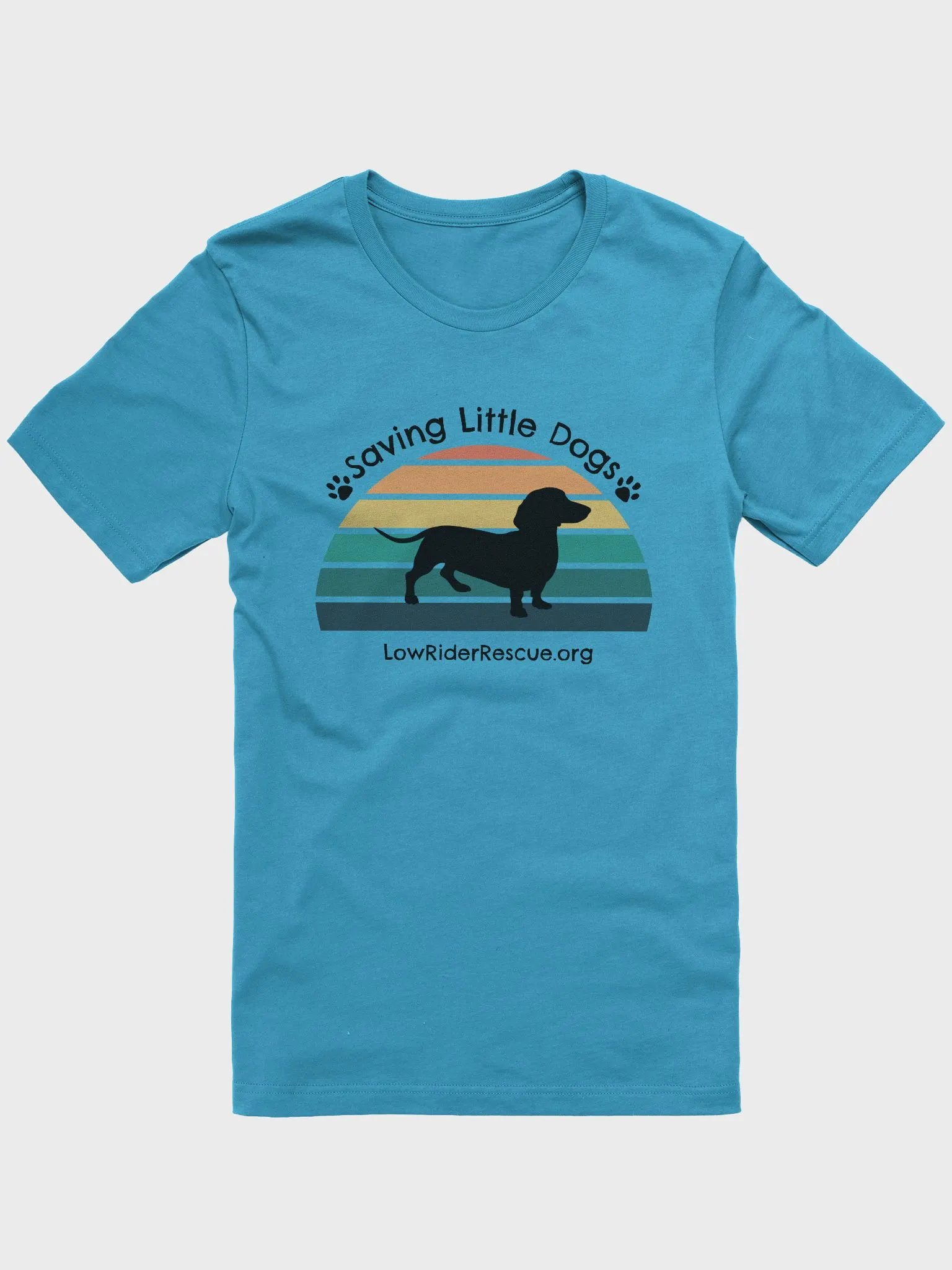 Sunset Rainbow Low Rider Dachshund Rescue T 1 product image (4)
