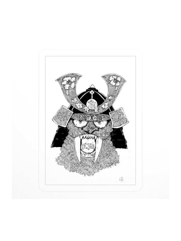 DNGR Oni Samurai Sticker product image (1)
