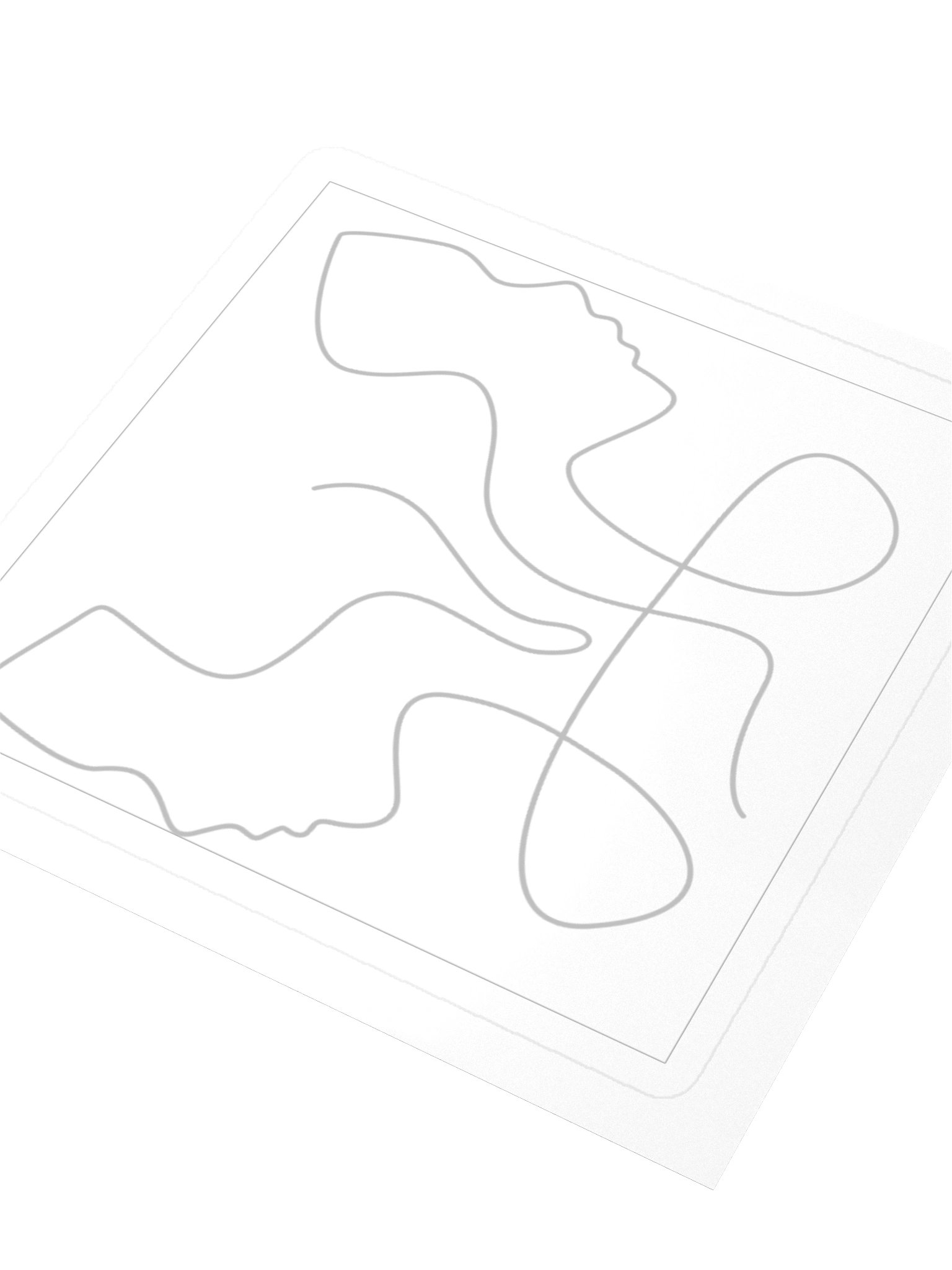 Gemini Zodiac Sticker — Two as One Design product image (3)