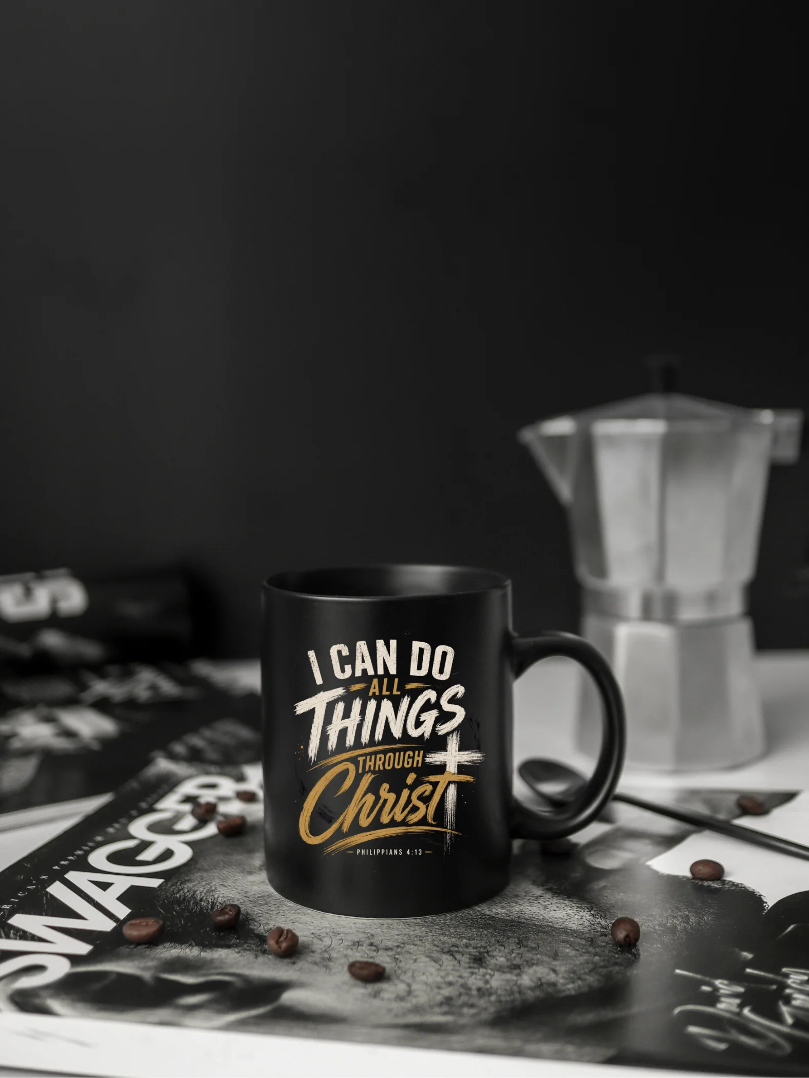 I Can Do All Things Through Christ | Philippians 4:13 | Christian Coffee Mug | Kingdom Life Co. product image (1)
