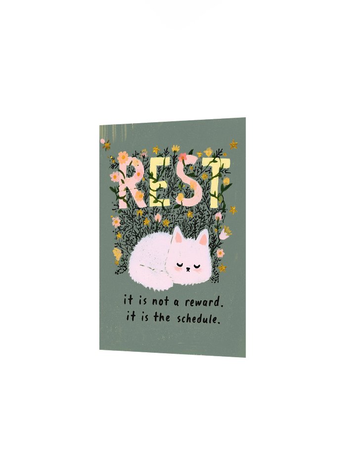 REST Floral Cat Poster product image (12)