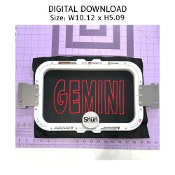 Gemini Applique Embroidery Design product image (2)