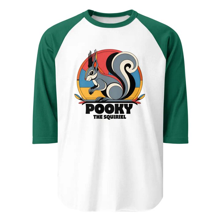 Geometric Squirrel Raglan Tee product image (1)