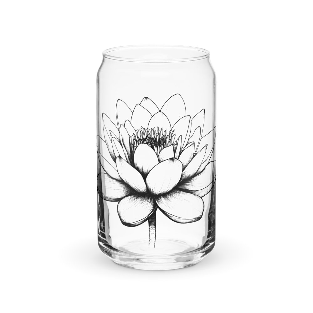 Water Lily Can-Shaped Glassware product image (1)