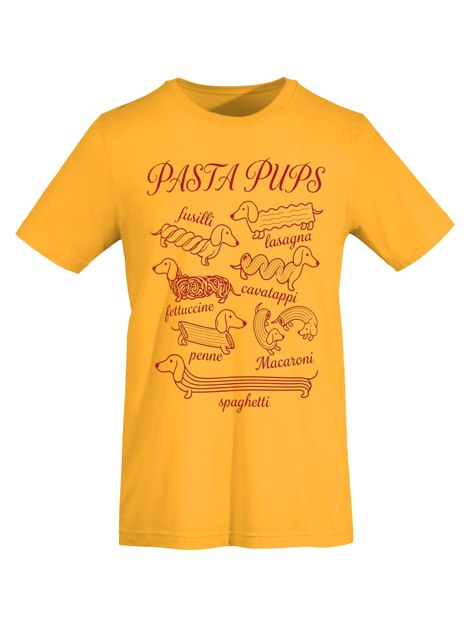 Pasta Pups Dachshund T-Shirt – Cute Dog & Pasta Lover Graphic Tee product image (22)