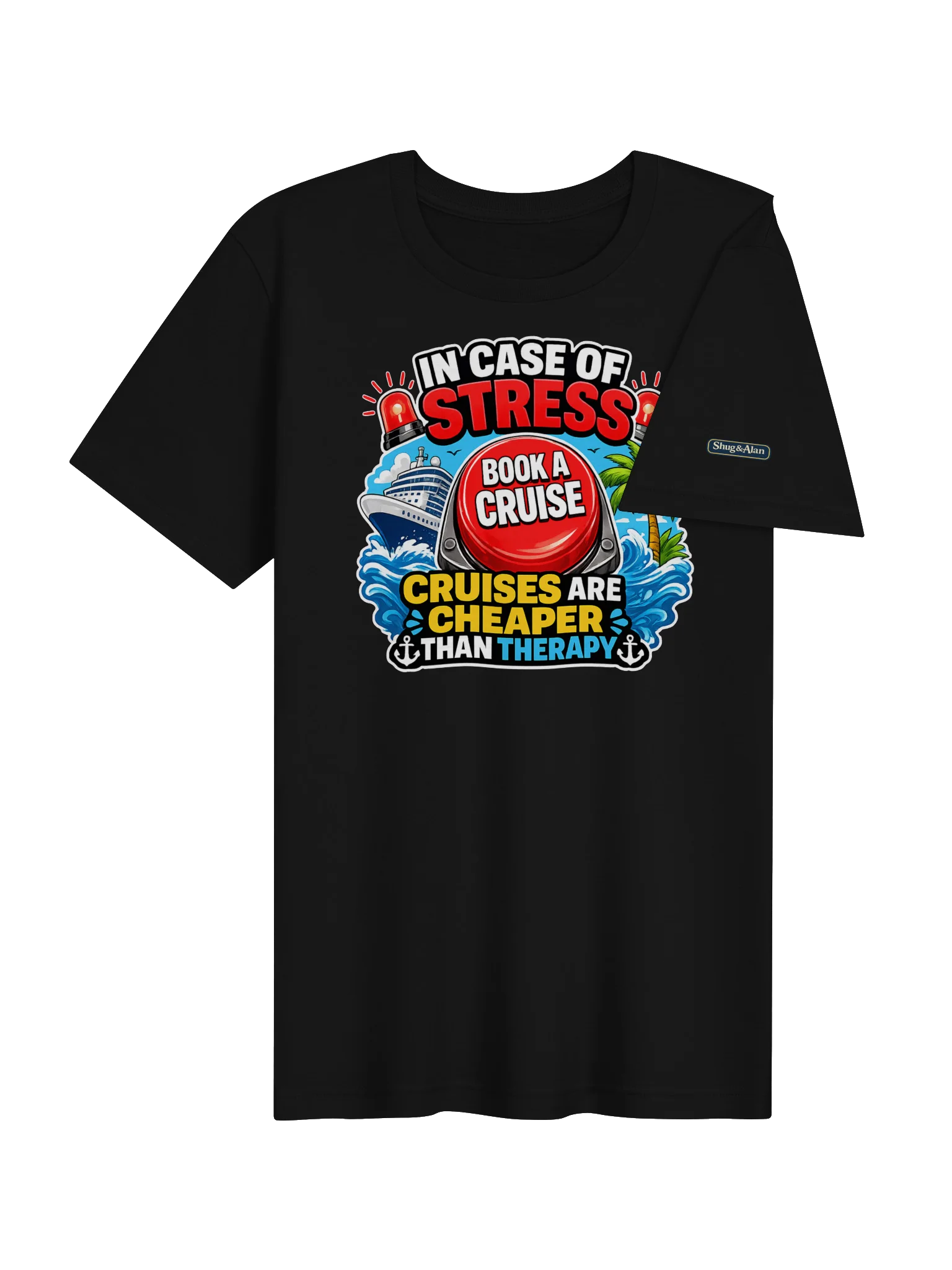 Cruises Are Cheaper Therapy T-Shirt product image (4)