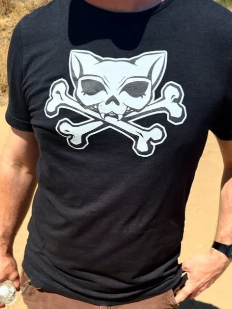 White Kat Skull Shirt product image (1)