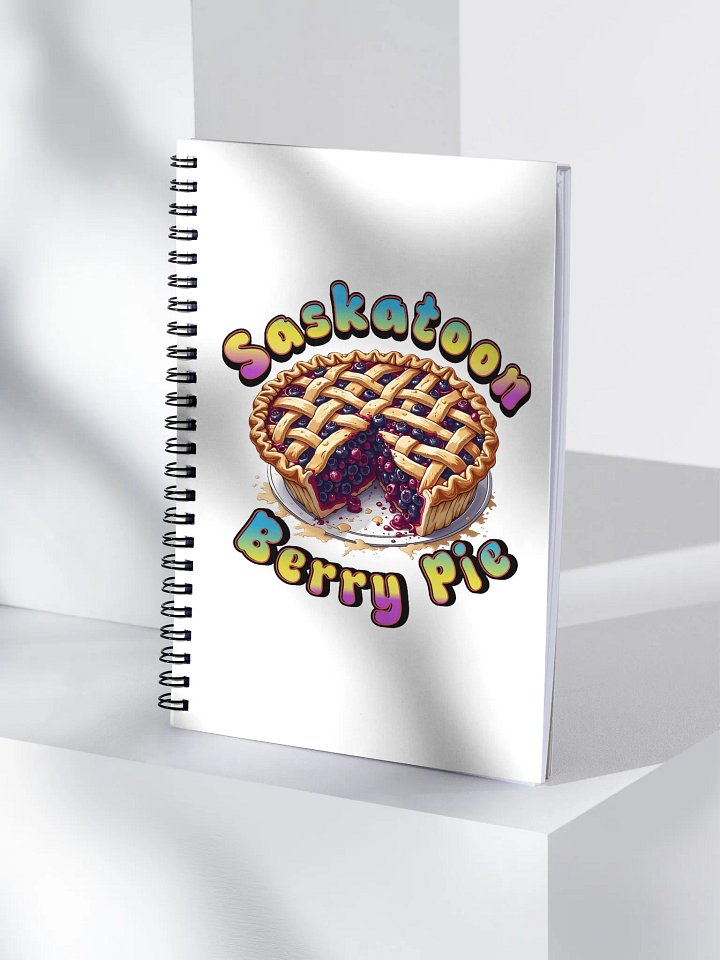 Saskatoon Berry Pie Spiral Notebook product image (1)