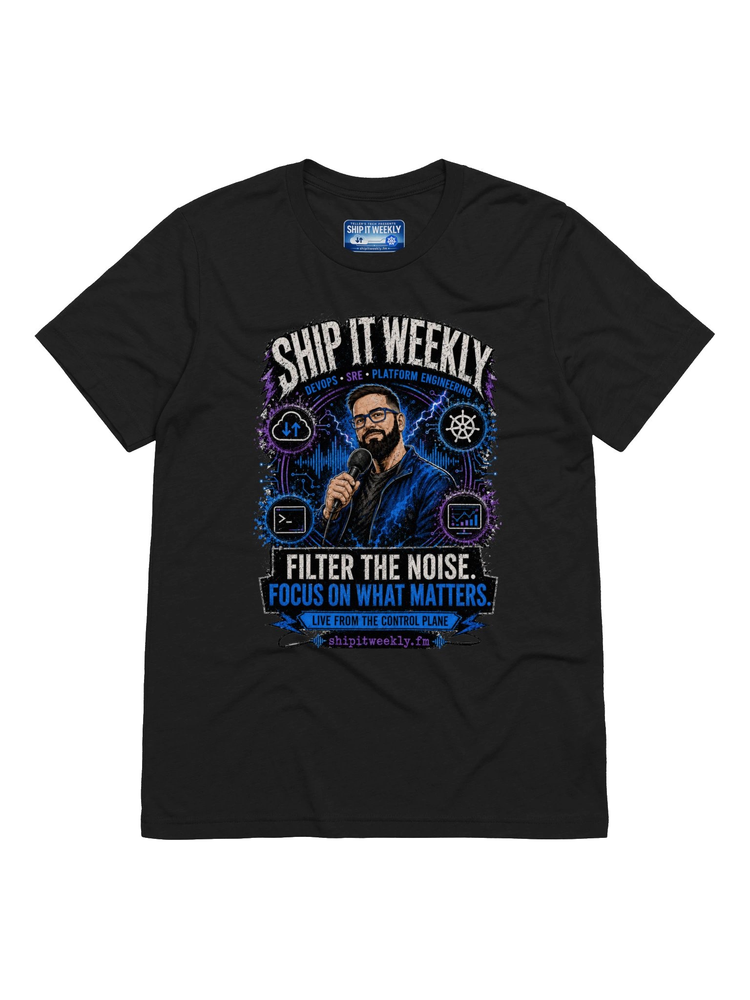 Ship It Weekly: Filter the Noise | Ship It Weekly DevOps Tee product image (1)