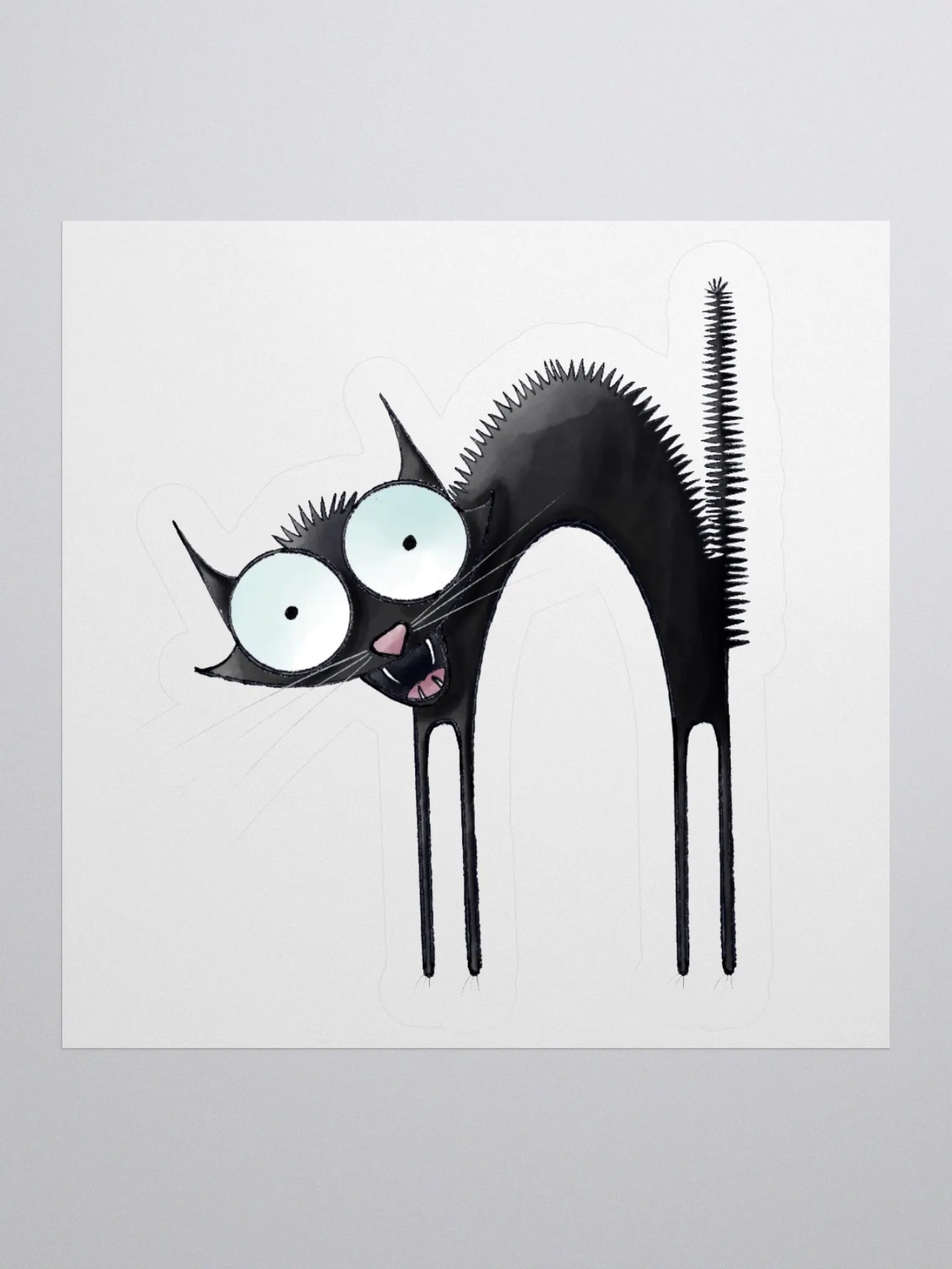 Impossible Farm Scared Cat Stickers product image (2)