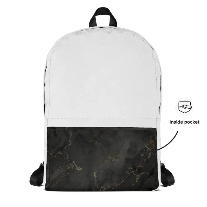 Marble Elegance All-Over Print Backpack product image (2)