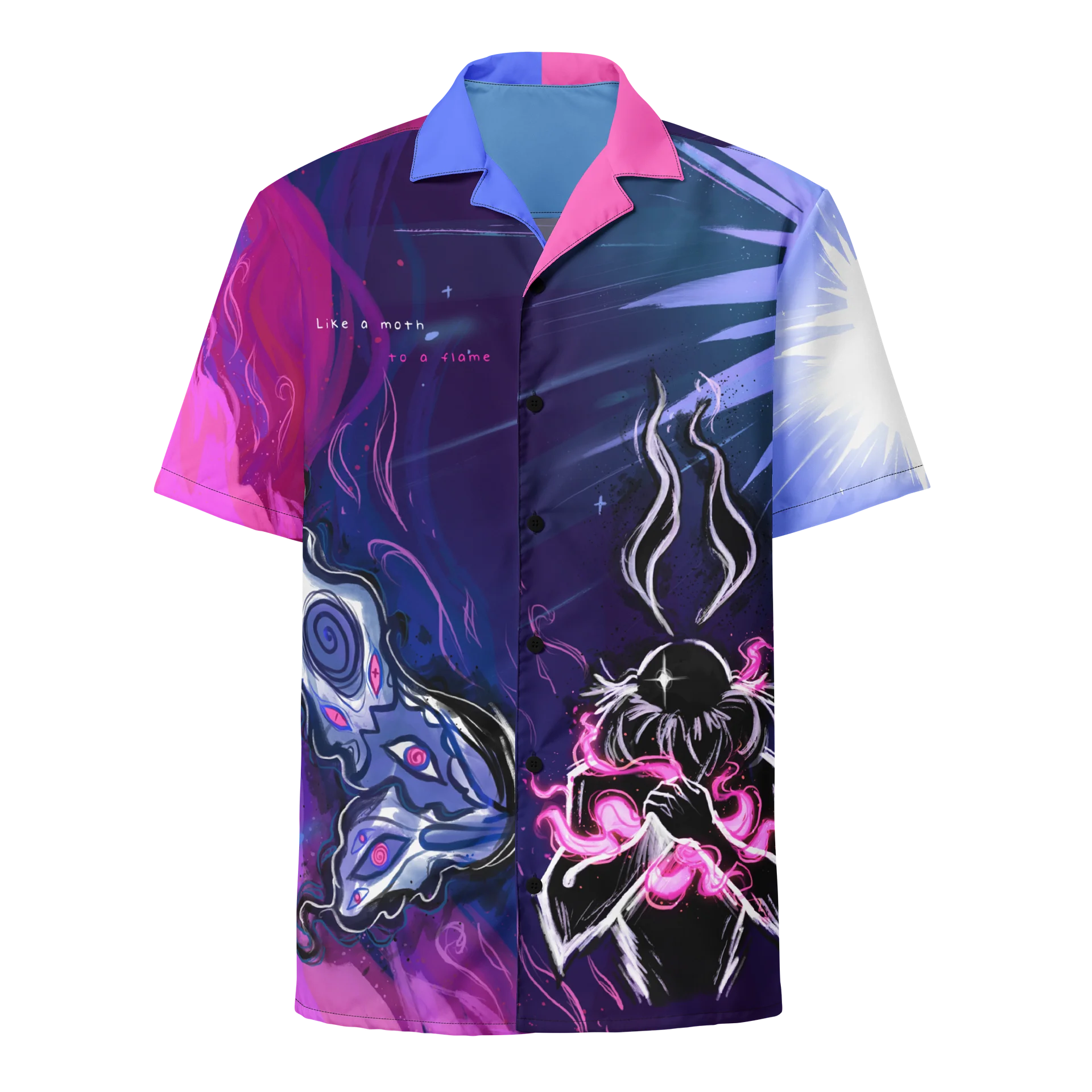 Omnisexual Subtle Pride Mothman Button Up Shirt product image (4)