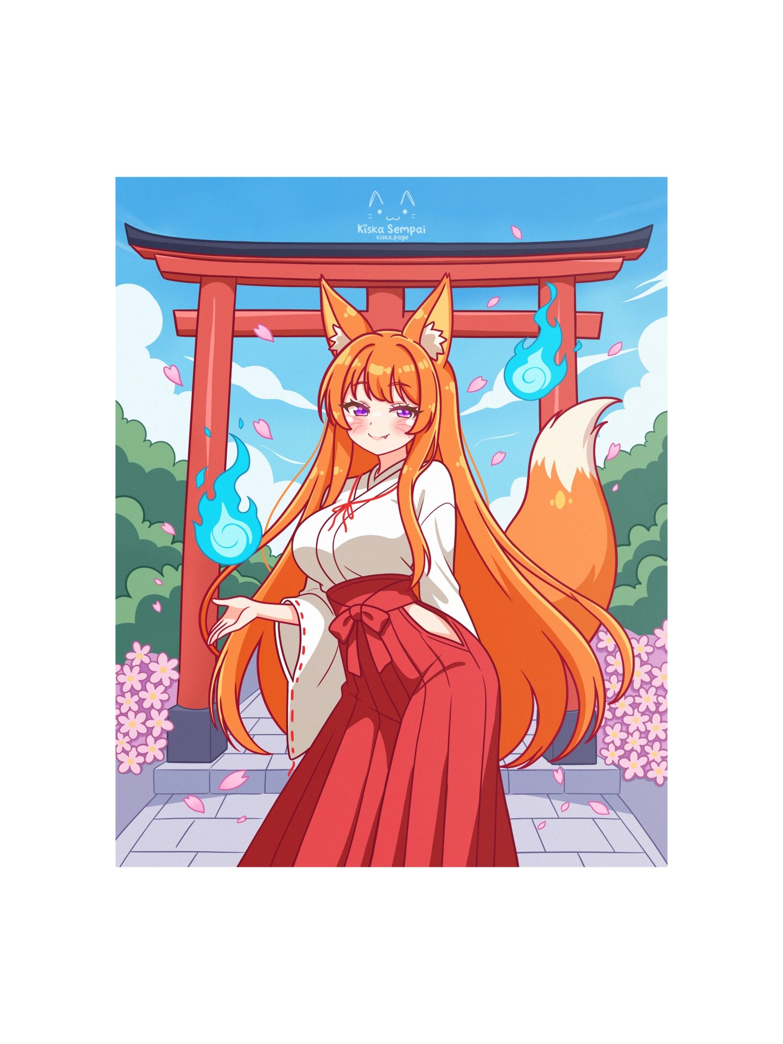 Shrine Maiden Konkon ☆ Wall Art product image (1)