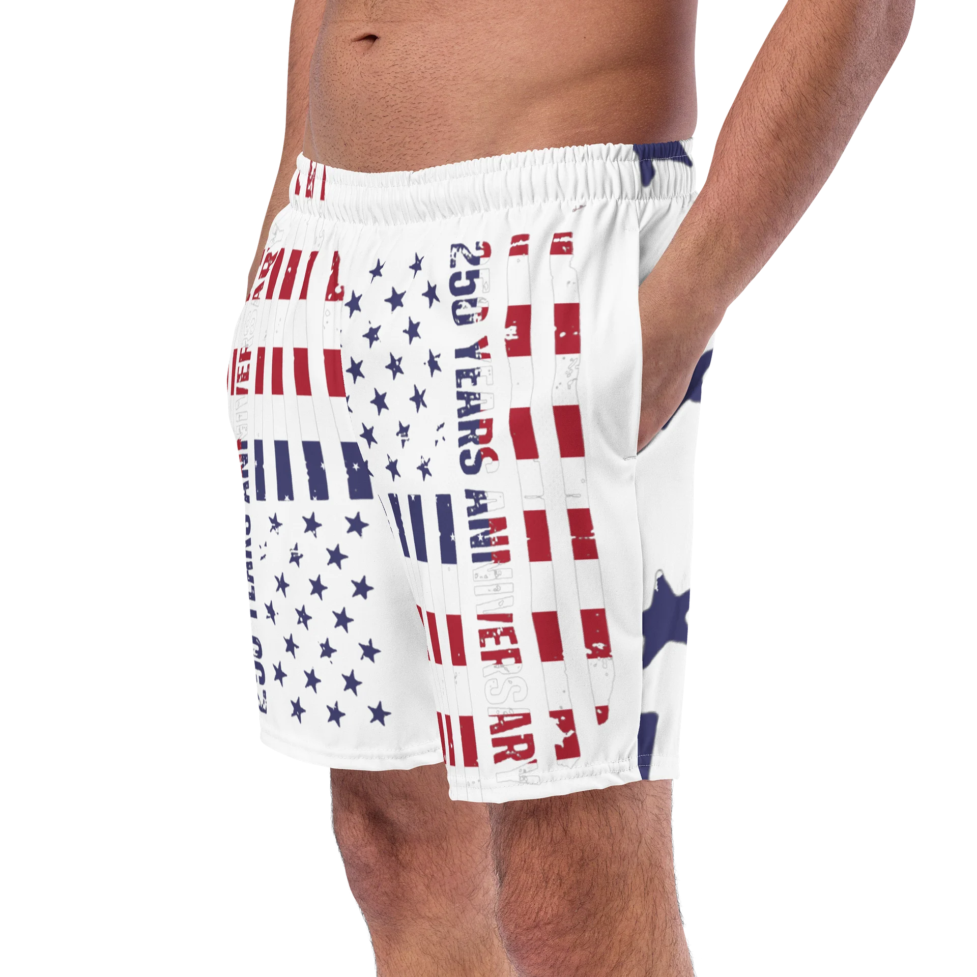 Abstract Stars & Stripes Swim Trunks product image (3)
