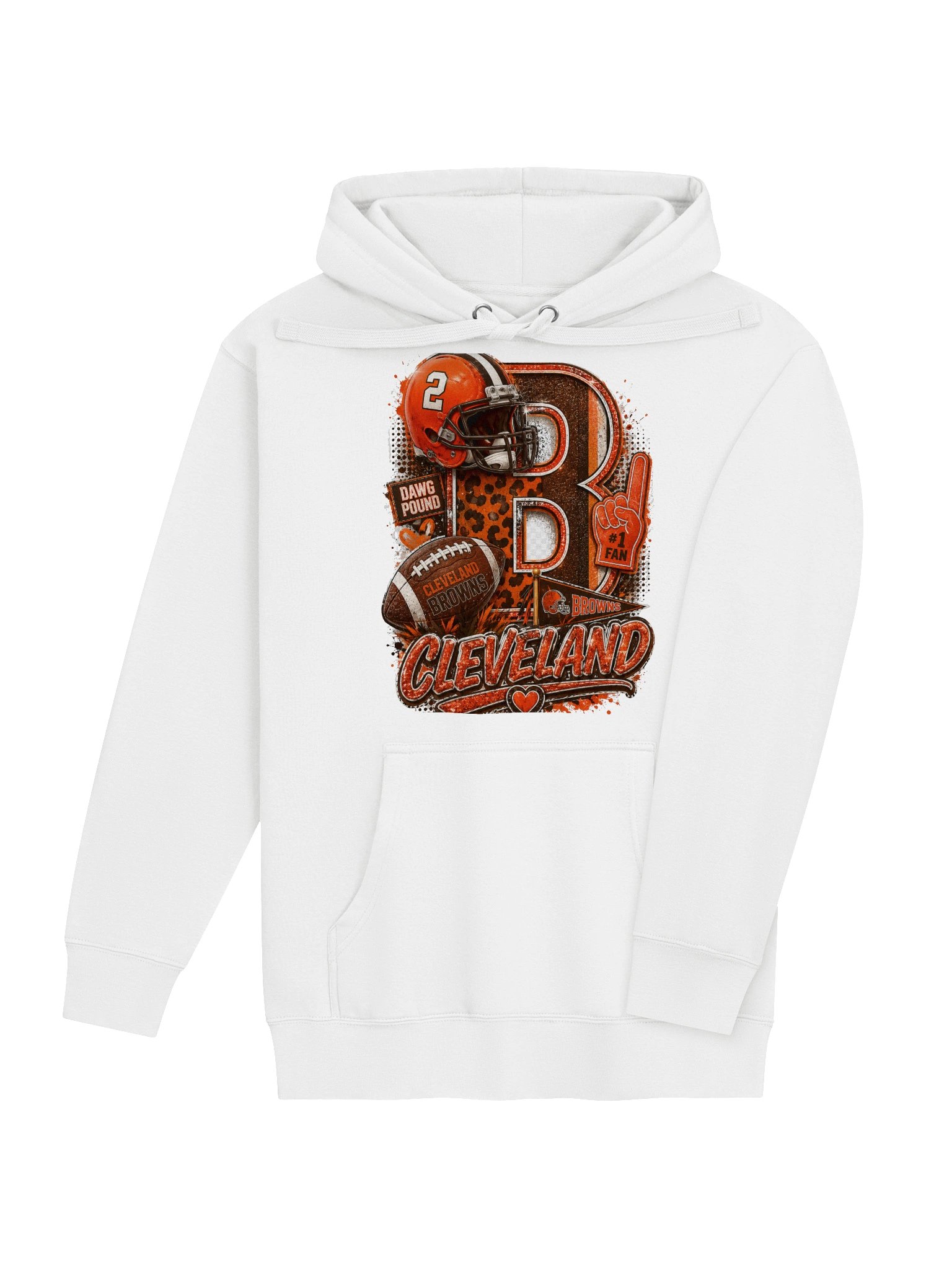 Cleveland Brown Football Hoodie product image (11)