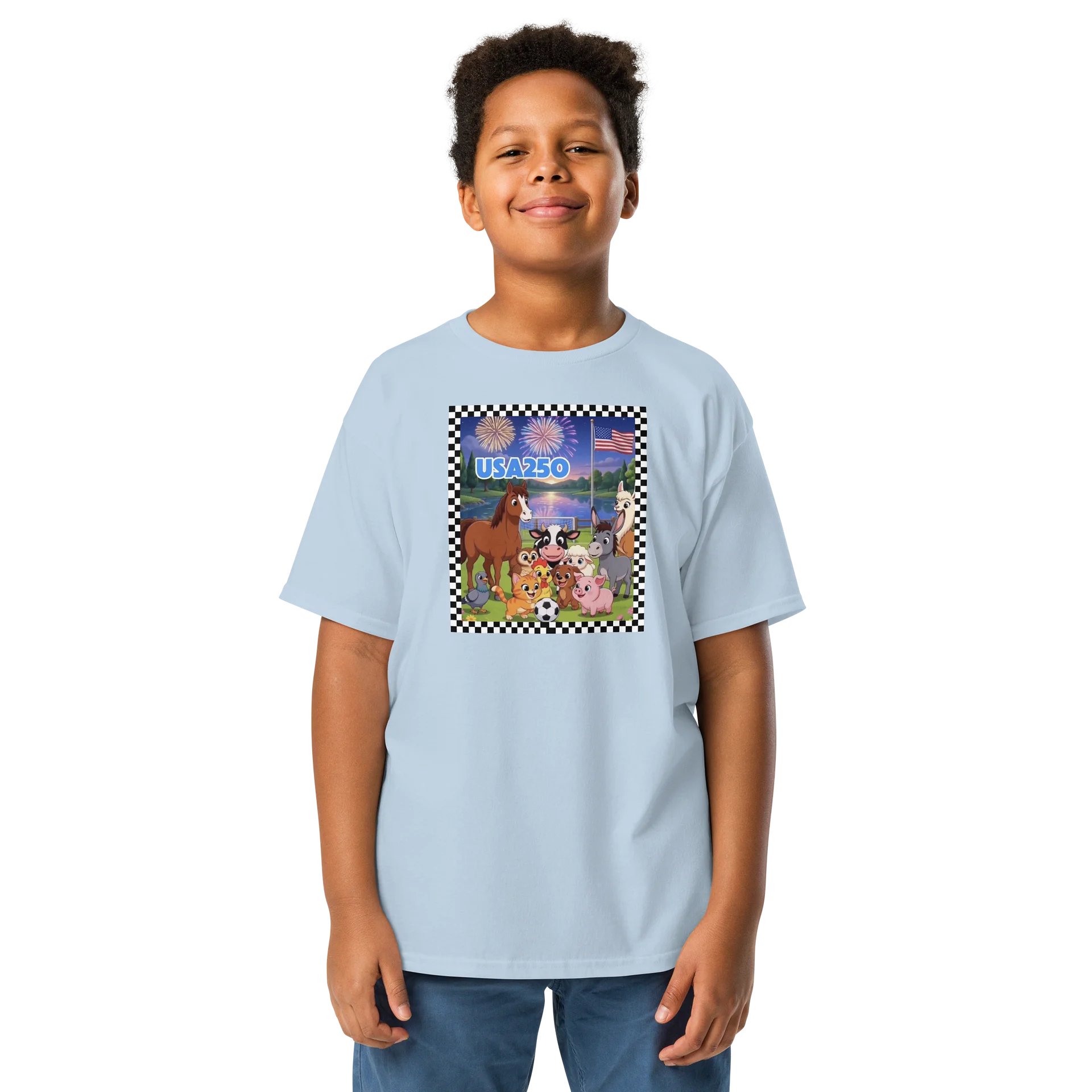 Cute Farm Friends USA250 Youth Tee product image (1)