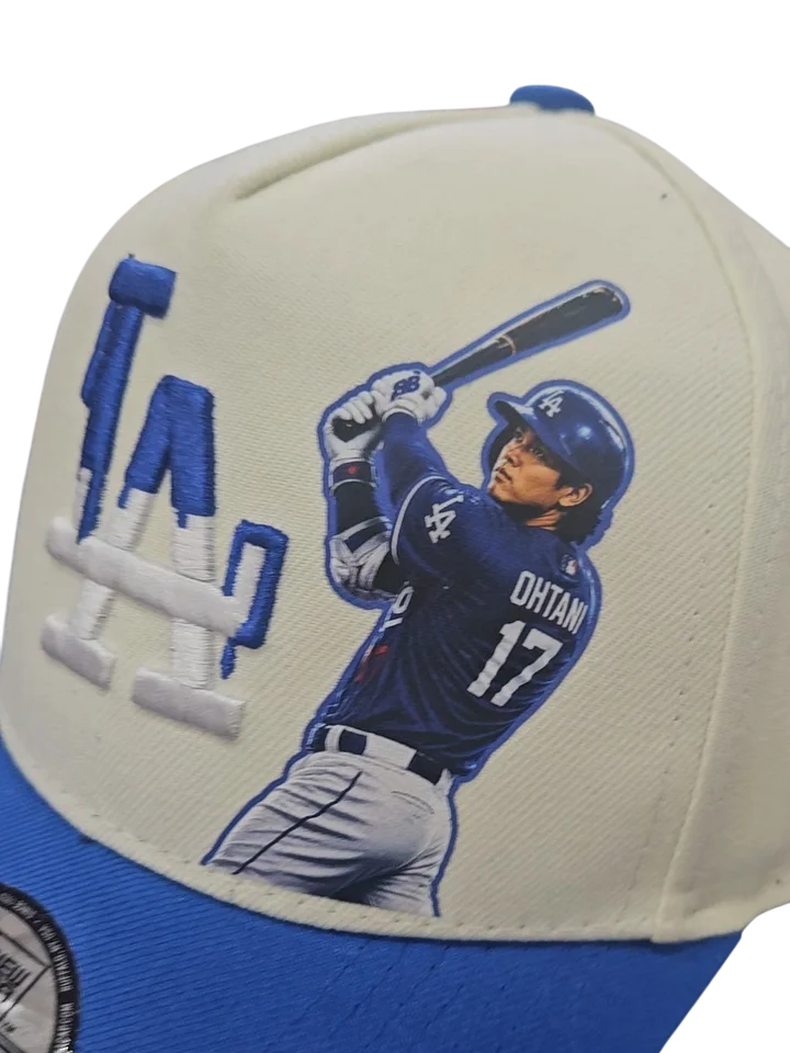 Shohei Ohtani Custom Dodgers Hat – Cream/Royal Blue product image (1)