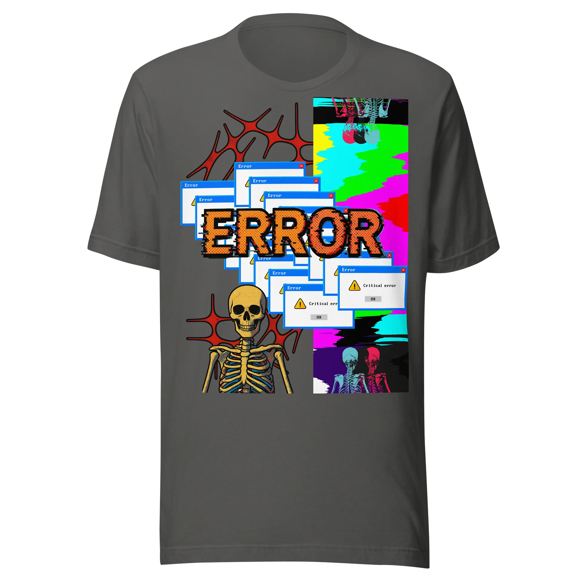 Digital Chaos Error Skull Tee product image (1)
