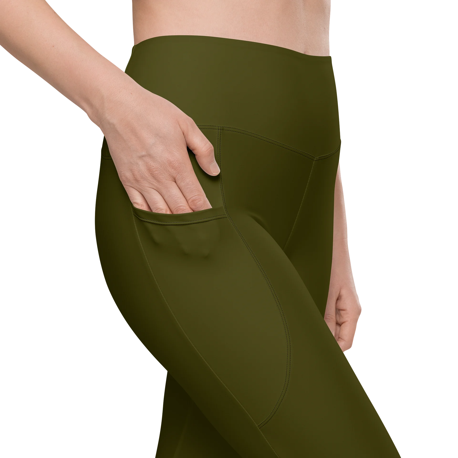 Green Leggings with Pockets product image (9)