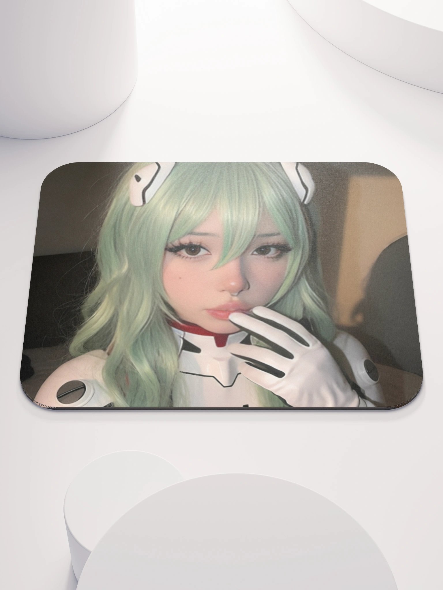 Cosplay Corner – Waifufaee as Rei Ayanami from Neon Genesis Evangelion Mouse Pad product image (1)