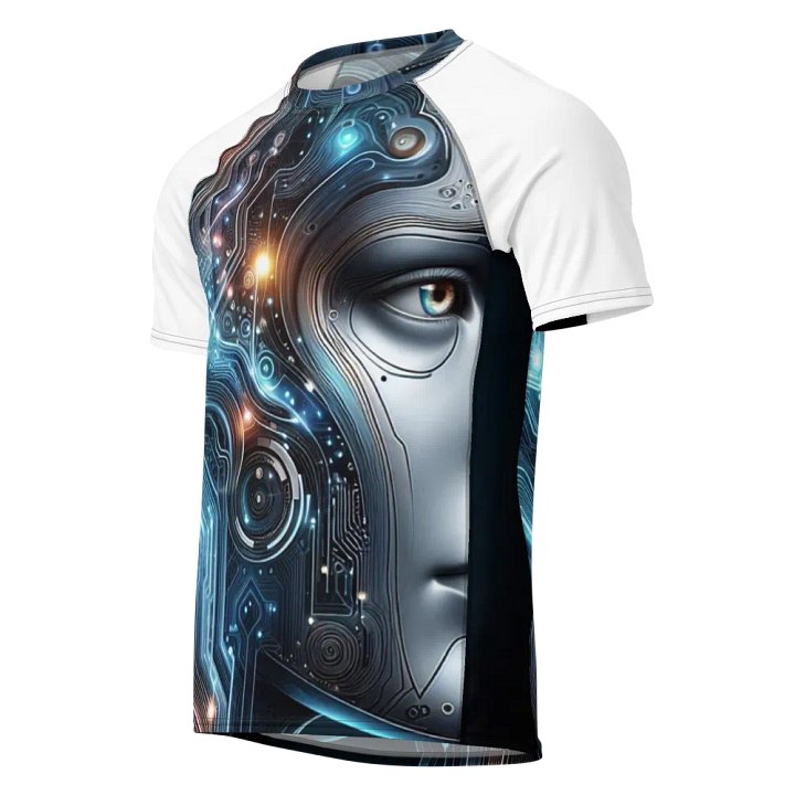 Cyborg Circuitry Men's Rash Guard | Ai Design product image (1)
