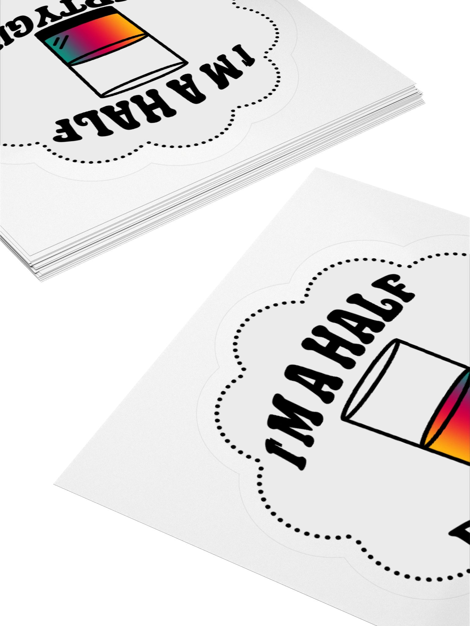 Half Empty Girl Sticker product image (11)