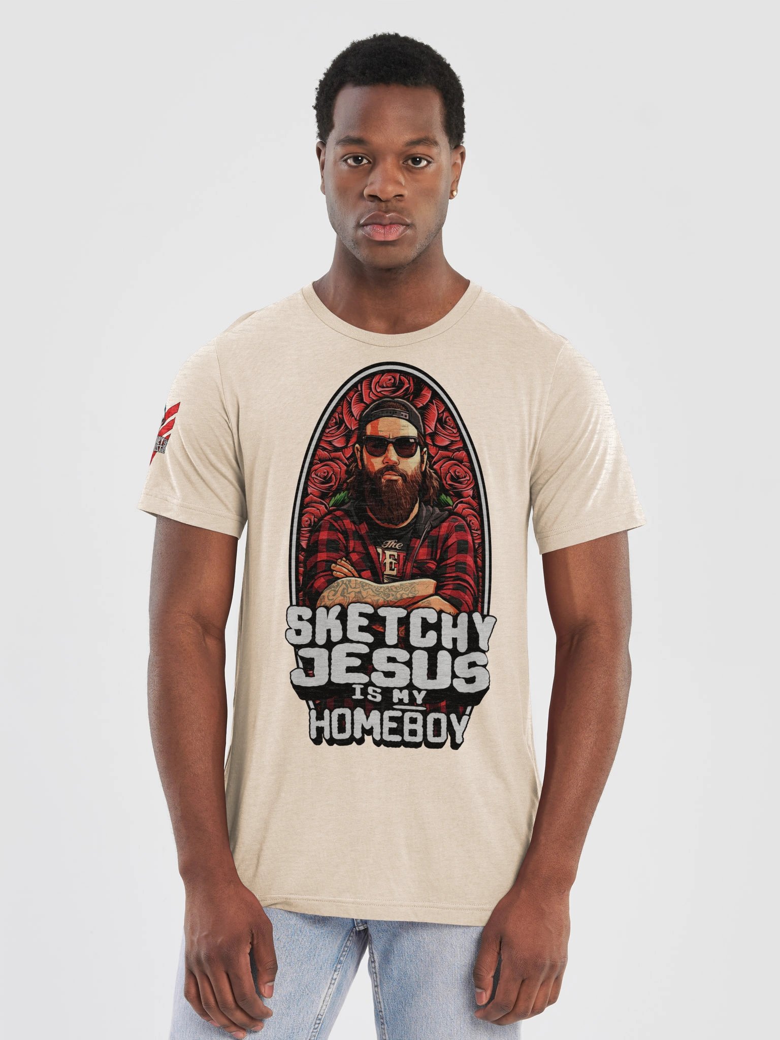 "Sketchy Jesus Is My Homeboy" T Shirt product image (7)