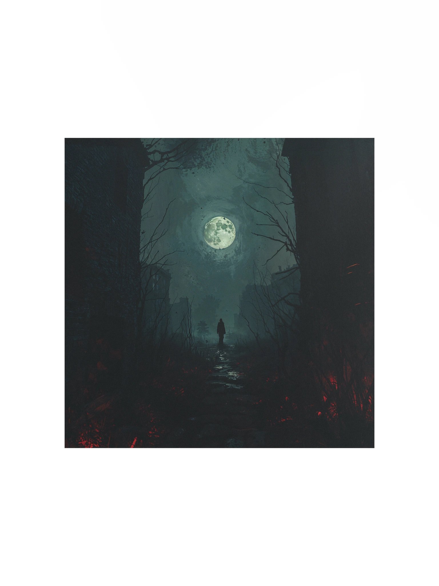 The Moonlit Passage Matte Poster product image (1)