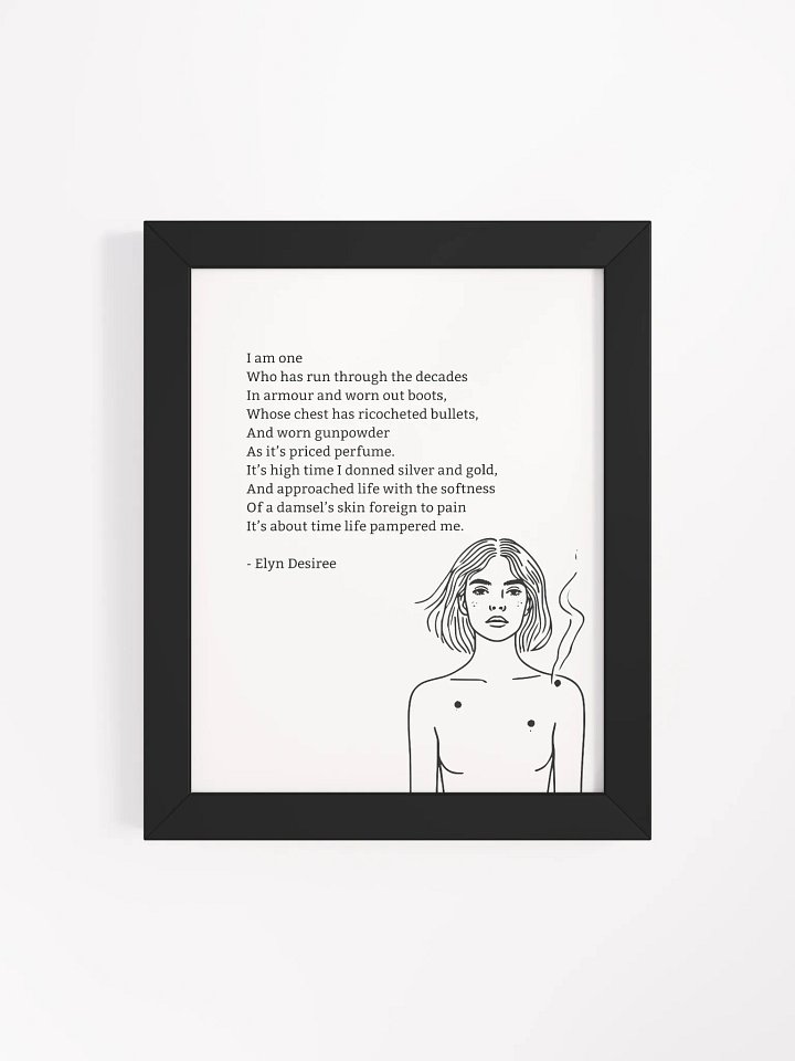 Gunpowder Poem Framed Matte Poster product image (1)