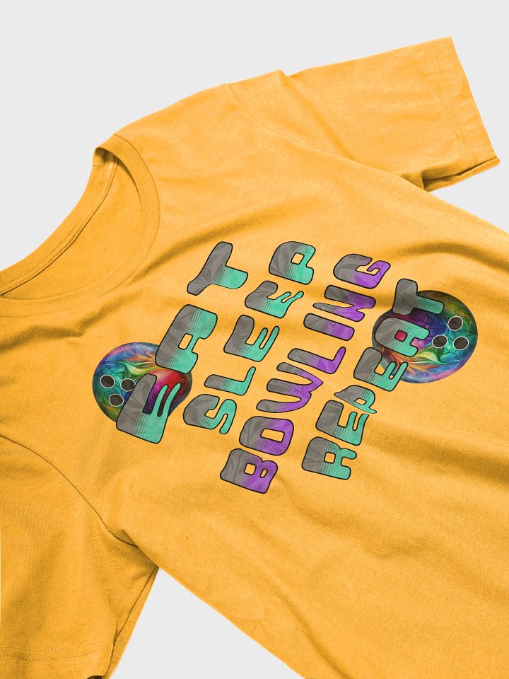 Eat Sleep Bowling Repeat Angle 3D Gradient Bliss T-Shirt product image (2)