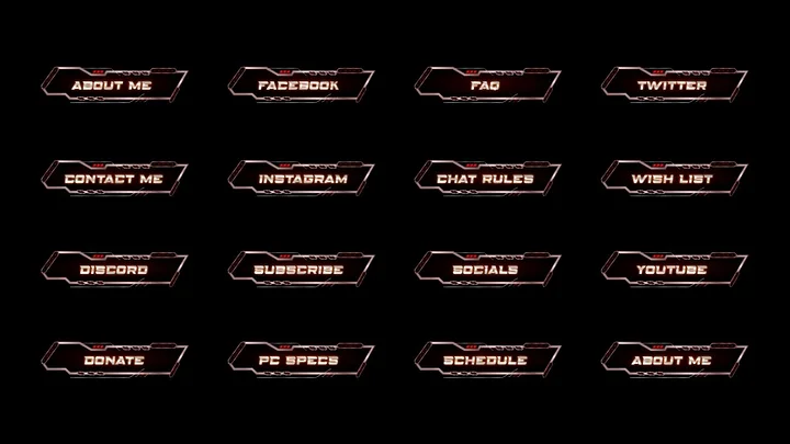 Speedy Orange Twitch Panels product image (2)