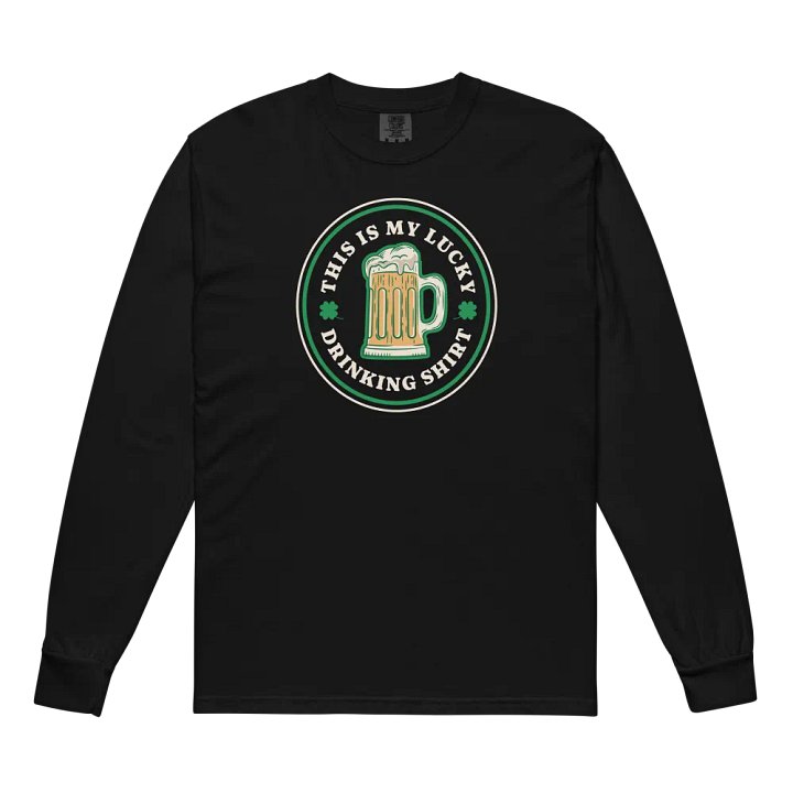 Lucky Drinking Shirt Long Sleeve product image (7)