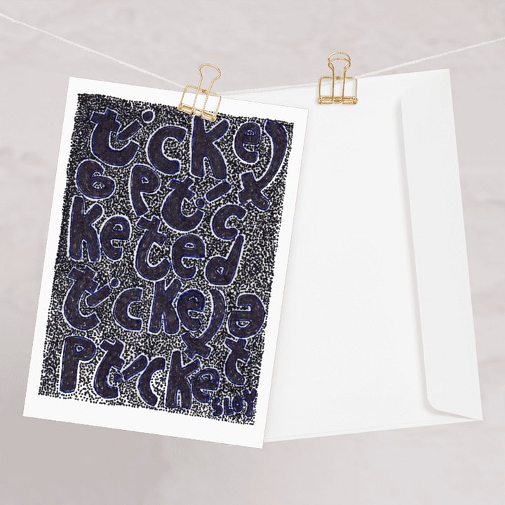 Ticketed Greeting Card product image (1)