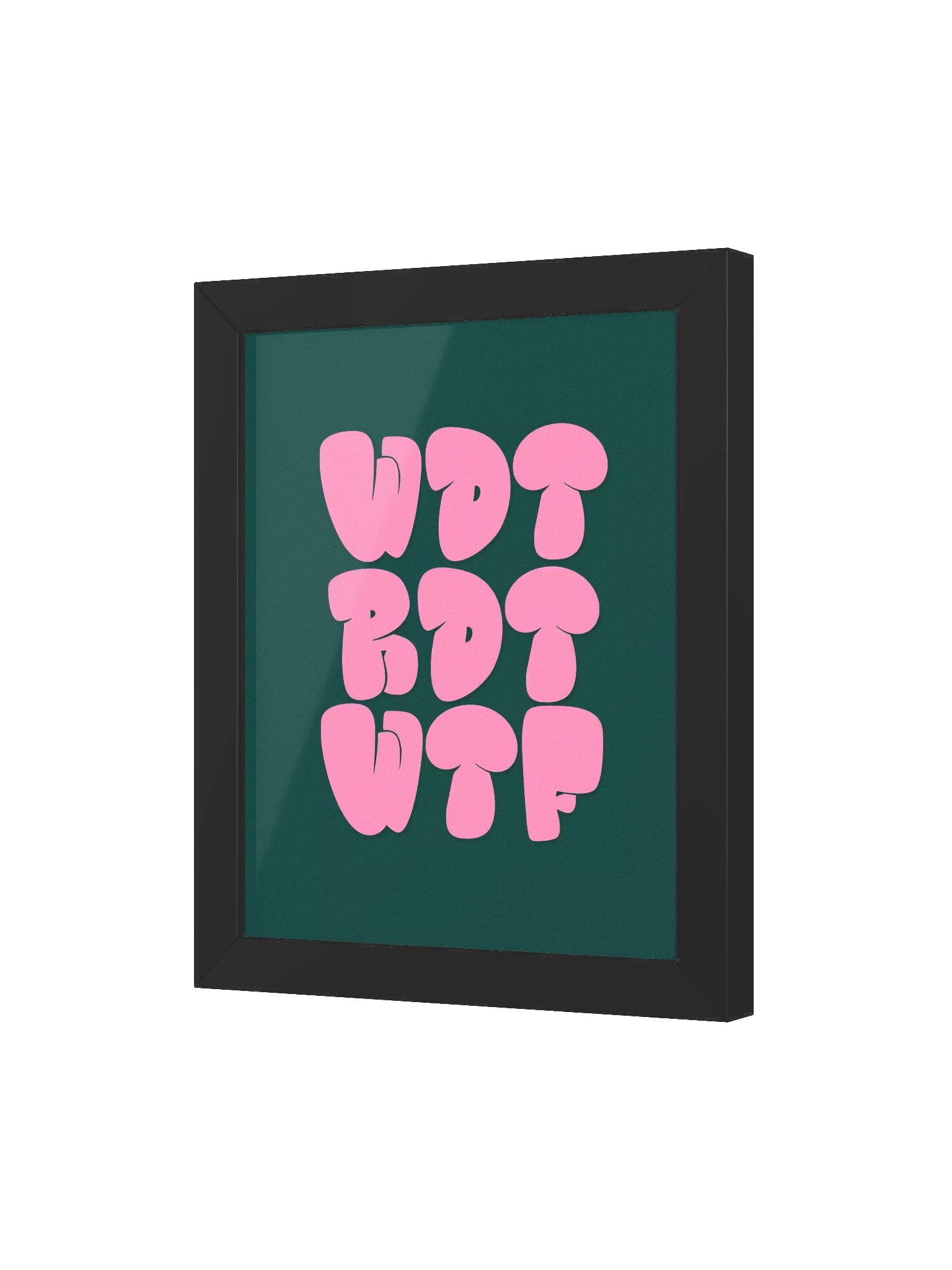 WDT RDT WTF Framed Poster product image (78)