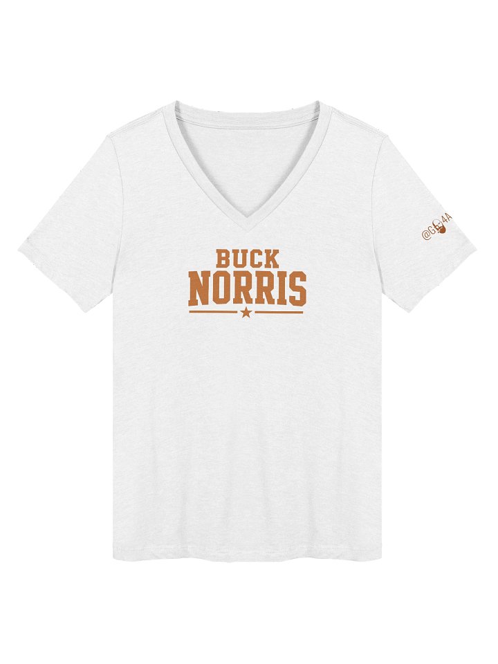 BUCK NORRIS CLASSIC LOGO 2 WOMEN'S V-NECK product image (1)