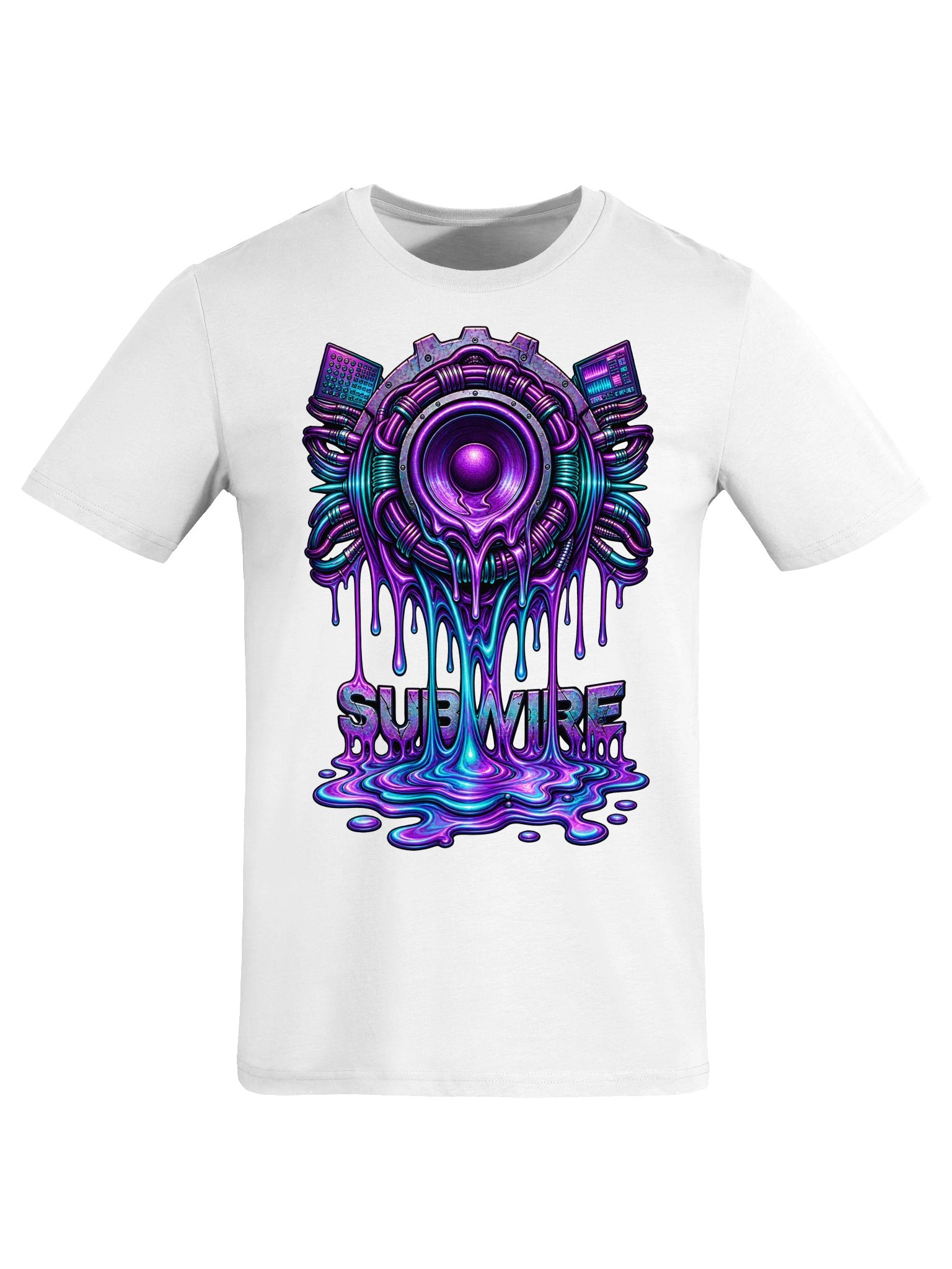 SUBWIRE Drip Logo T-Shirt - White product image (5)