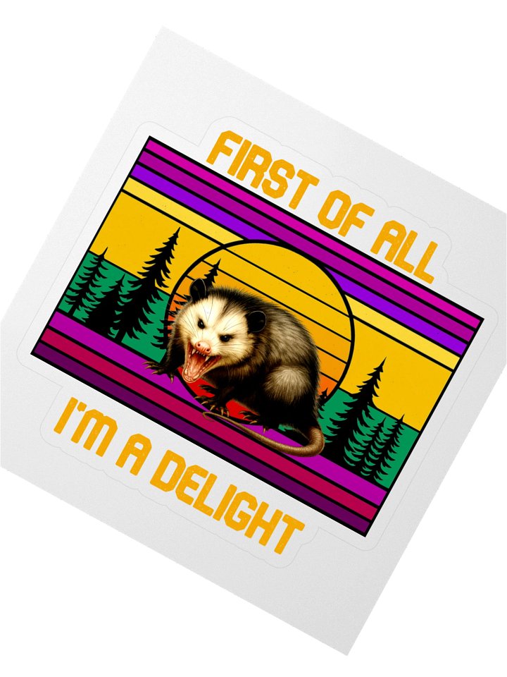 PASP Possum “I’m A Delight” Sticker - Fall product image (2)