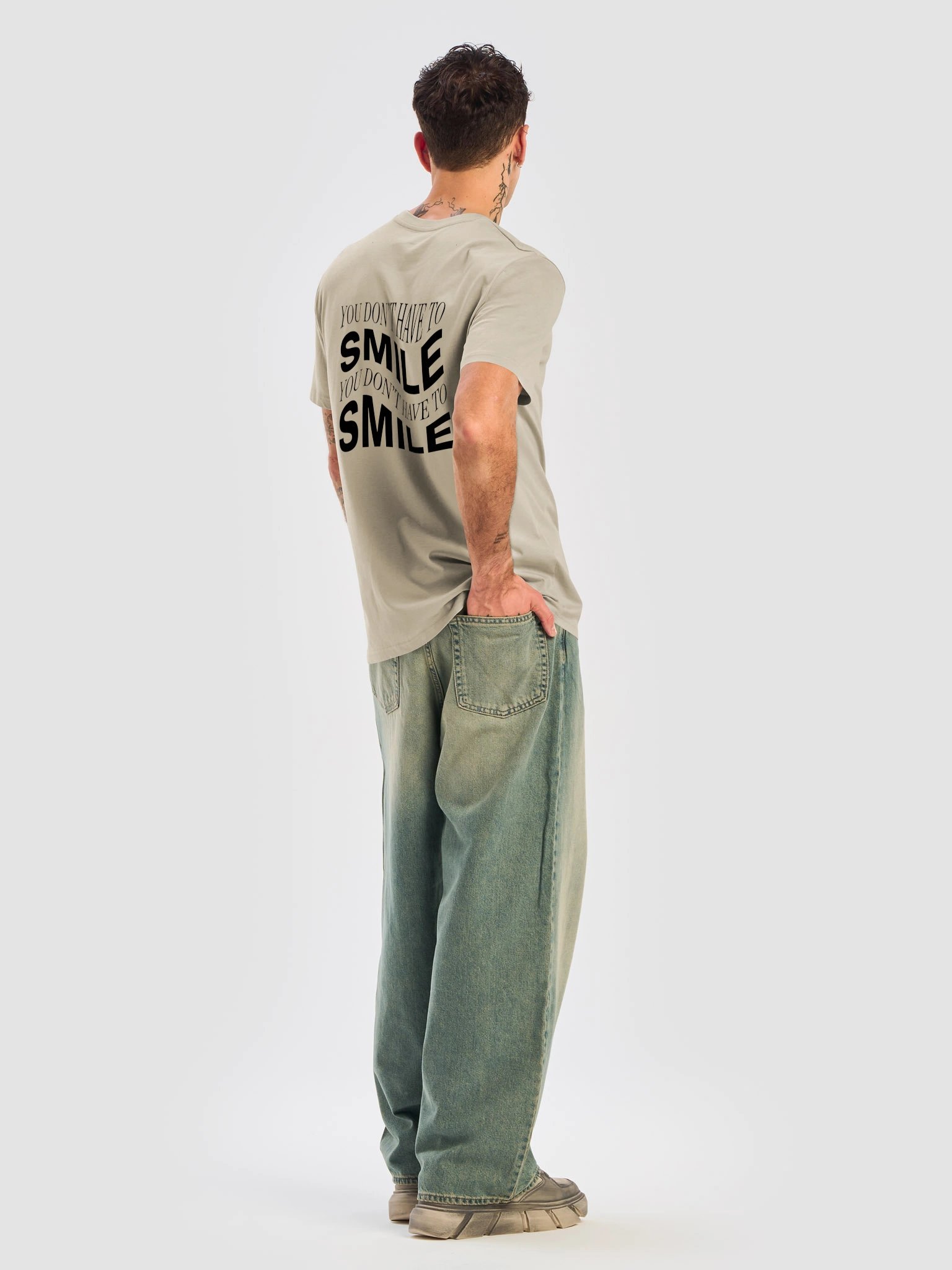 SMILE Organic Ribbed Crew-Neck T-Shirt product image (7)