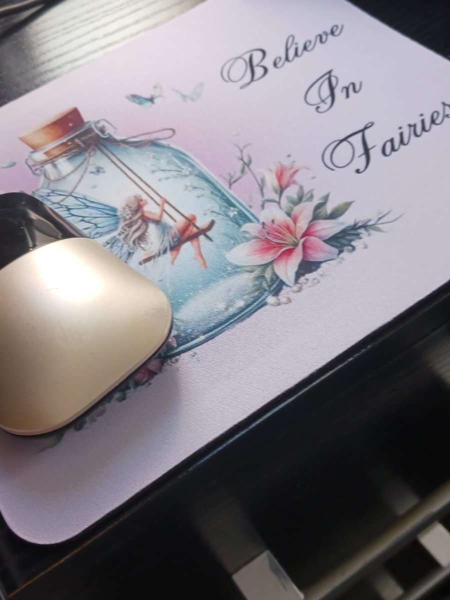 Whimsical Fairy Glass Bottle Mouse Pad product image (1)