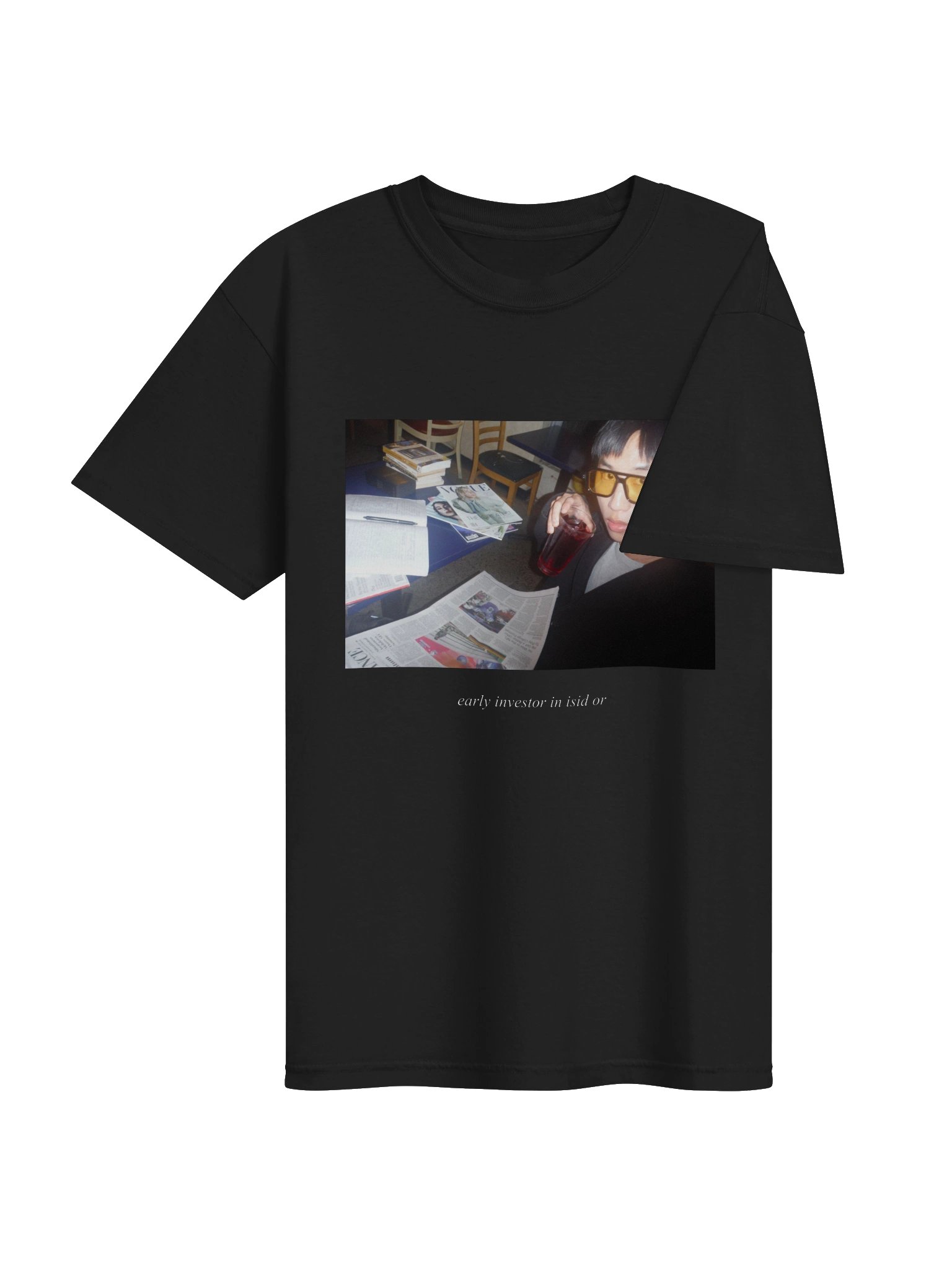 "Early Investor in isid or" T-Shirt - Alternative Design [Black] product image (4)
