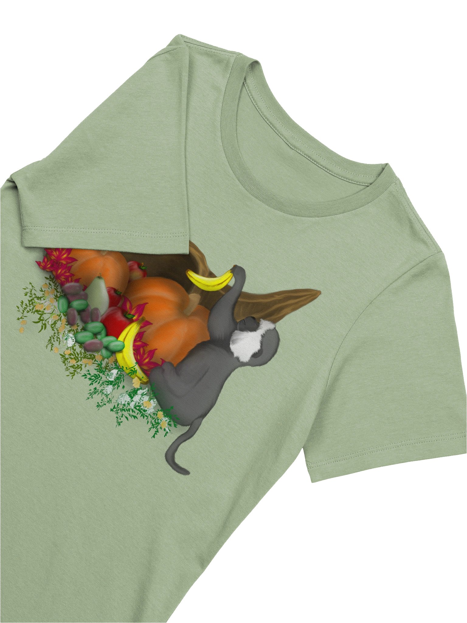 "Monkey and Cornucopia" T-Shirt. Women's Bella+Canvas Supersoft Relaxed-fit T-Shirt product image (3)