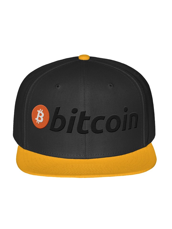 Bitcoin Hat Black with Yellow product image (1)