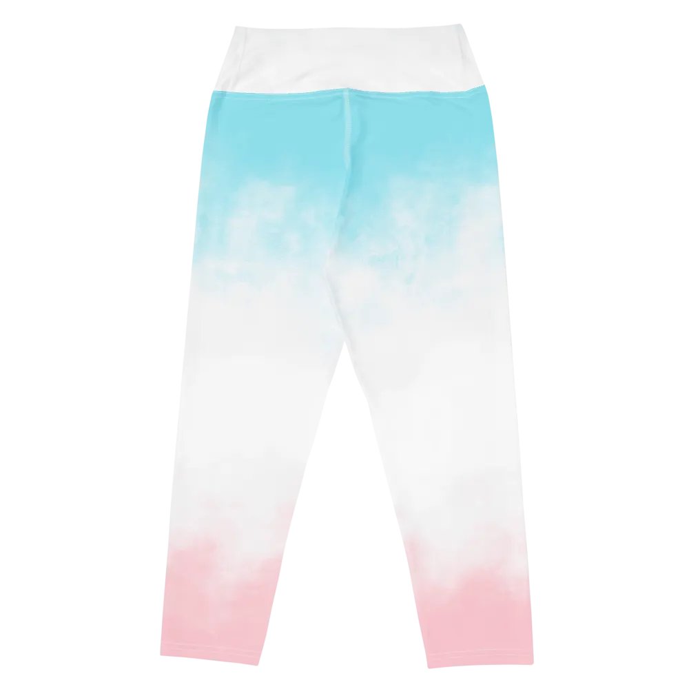 Pastel Clouds All-Over Capri Leggings product image (5)