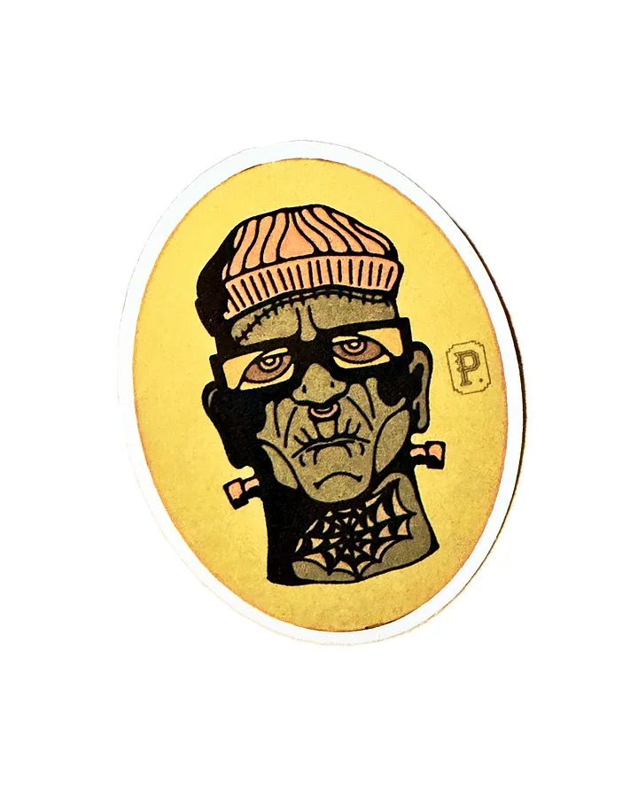 Hipster Frankenstein Sticker product image (1)