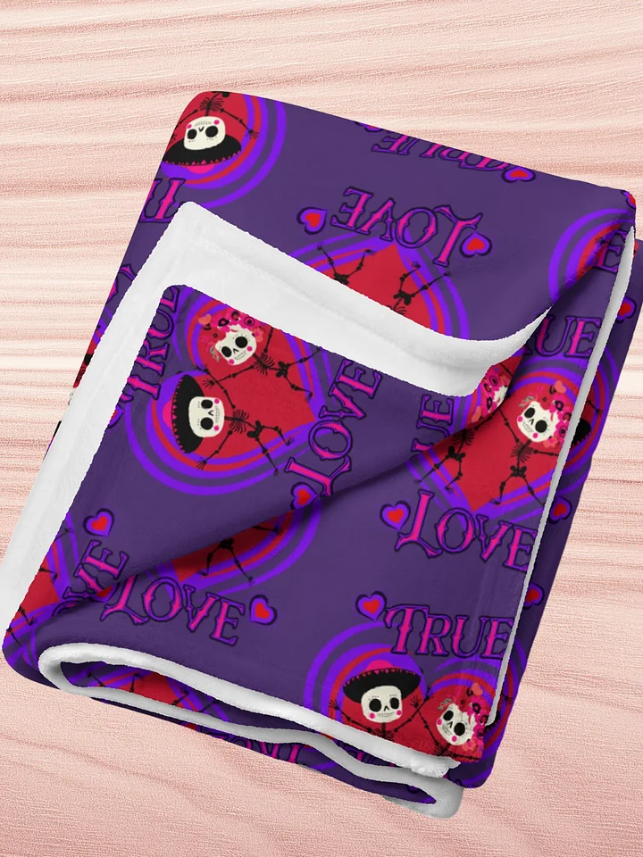 True Love Cute Skull Couple Blanket product image (2)
