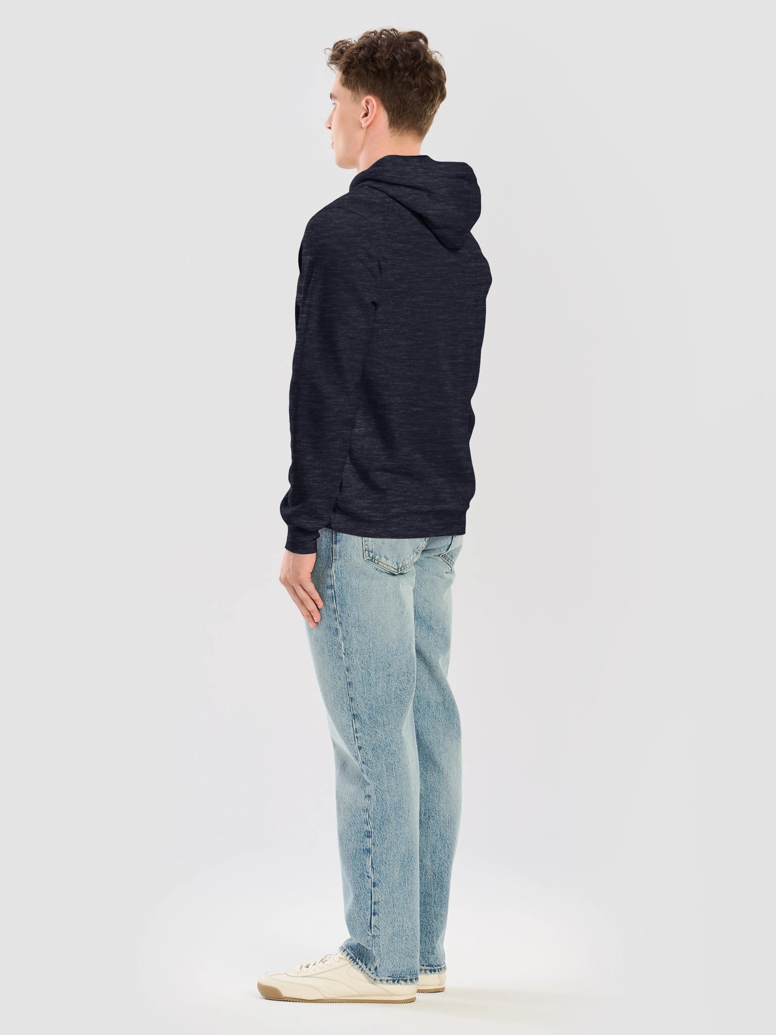 Top Will ™ Heather Navy & Yellow Super Soft Hoodie product image (8)