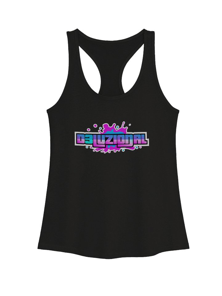 DJ D3LUZIONAL NEXT LEVEL WOMEN'S RACERBACK TANK TOP product image (1)